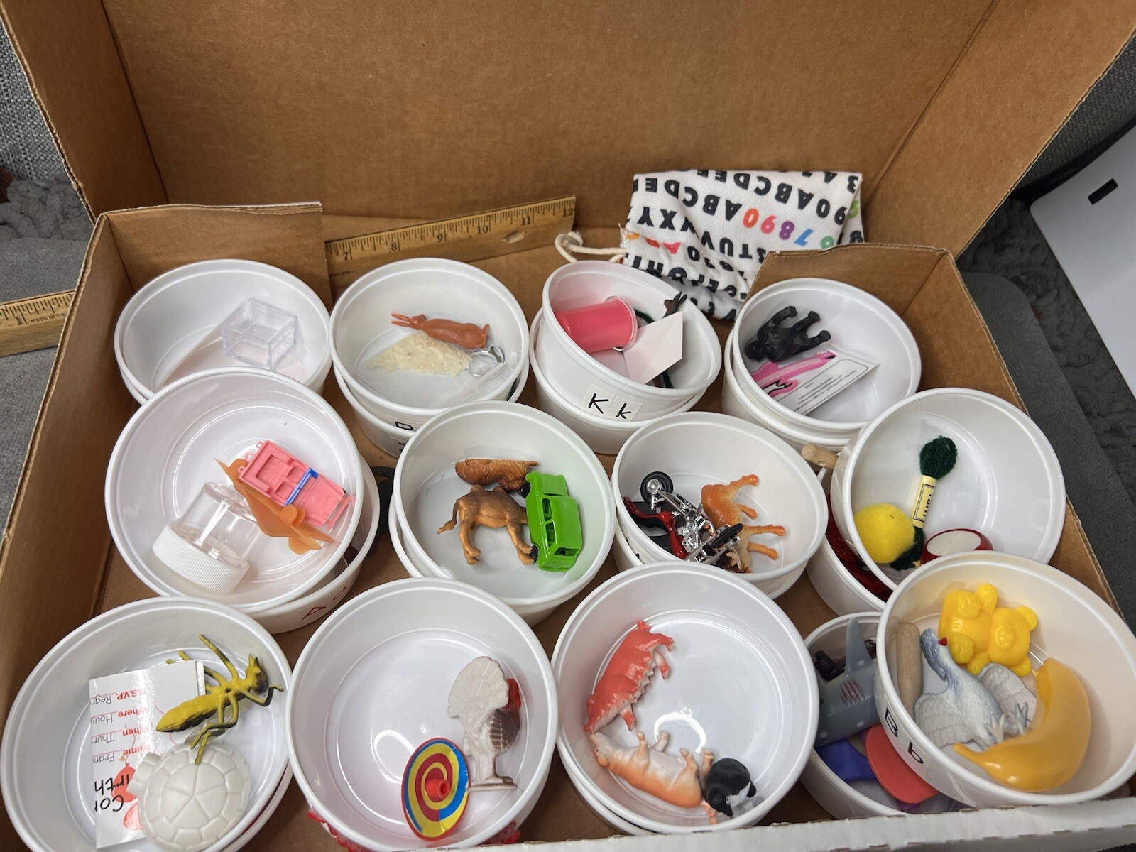 Primary Concepts Hands On Alphabet Set Lot Homeschooling Cards 78 Objects Box
