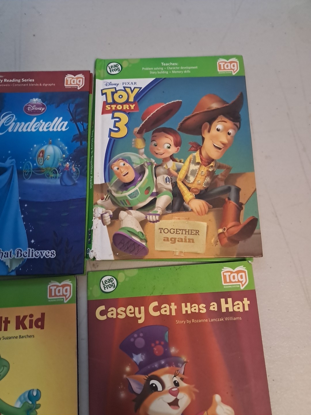 Lot Of Leap Frog Tag Books Toy Story Cinderella