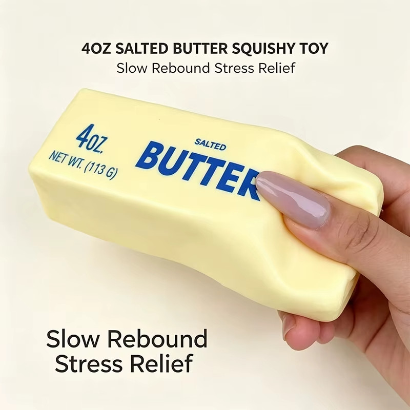 Viral Butter Squishy Toy Fidget Stress Relief Sensory Foam Sponge Stick Cute Gif