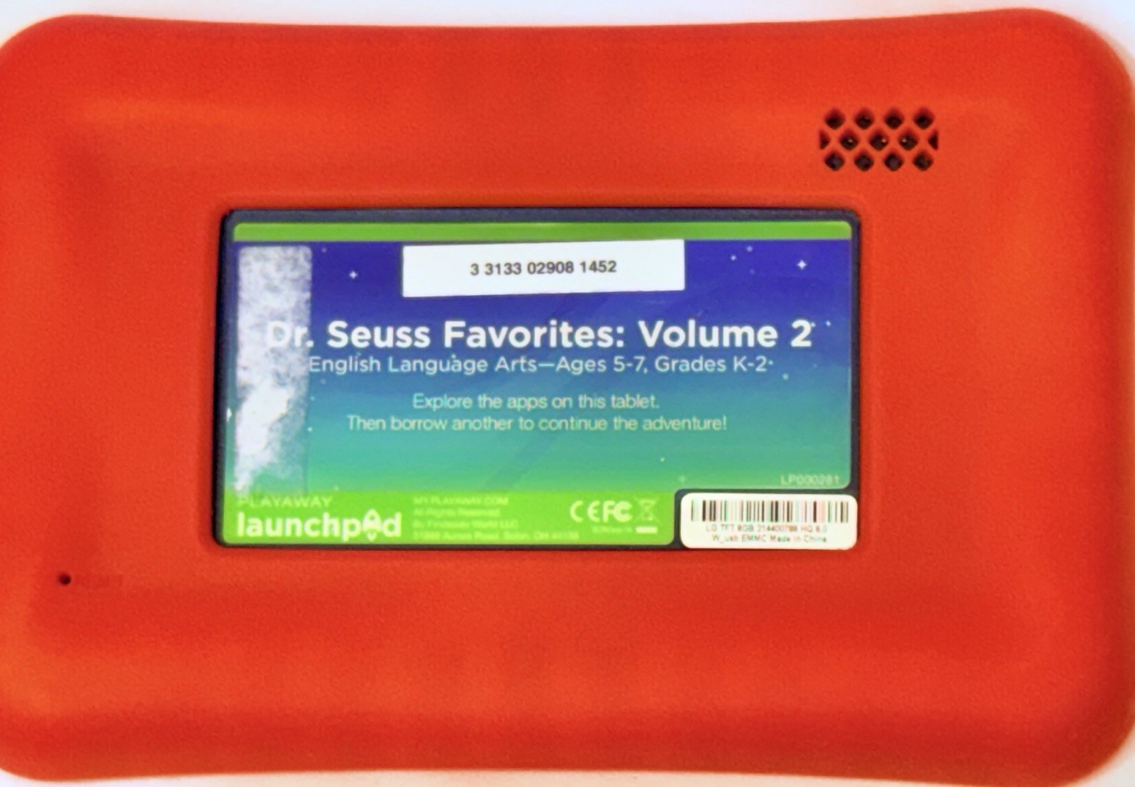 Lot- 12 Playaway Launchpad Kids Tablets w/ 1 Charger Adapter (Ages 3+)