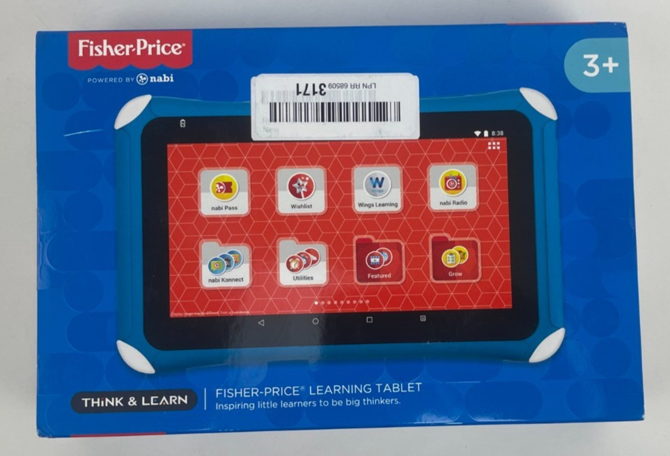 NEW Nabi Fisher-Price Learning 7″ Kids Tablet Android FGC64-9993 numbers 16GB