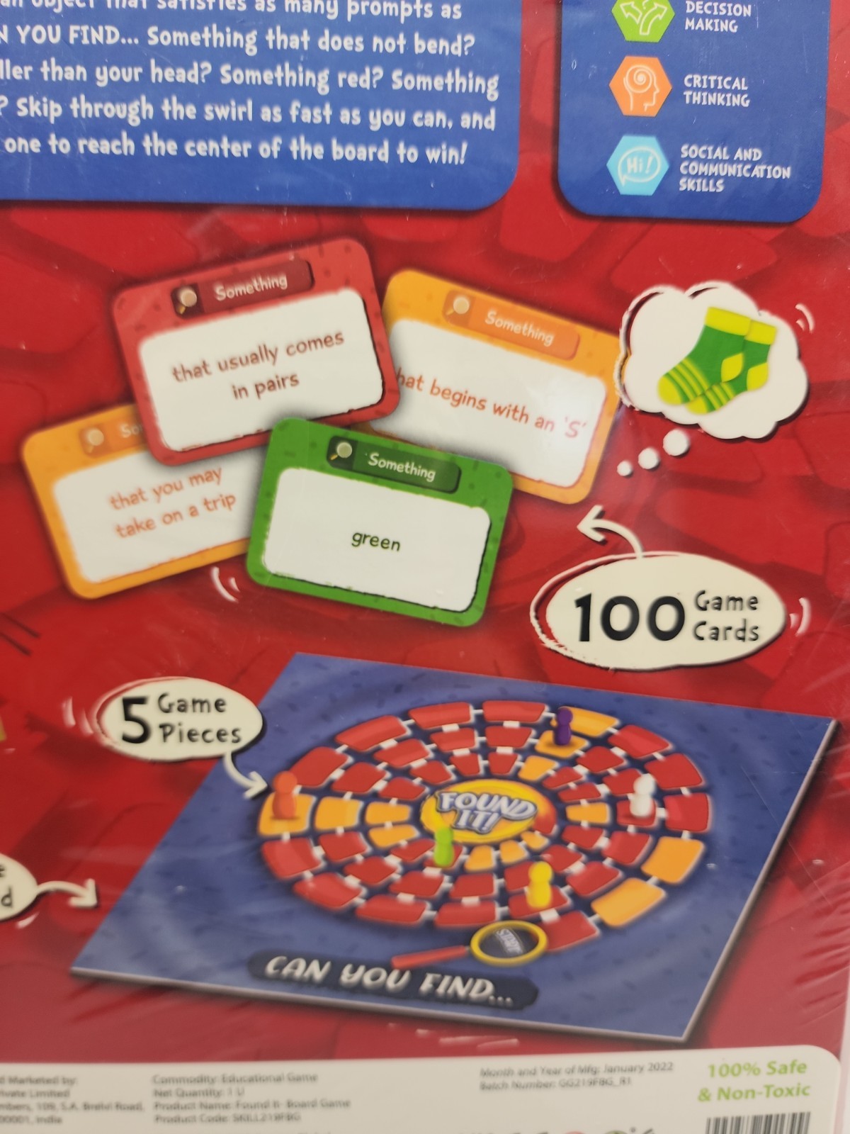 Skillmatics Board Game : Found It | Gifts, Super Fun Family Game for 6+ Years