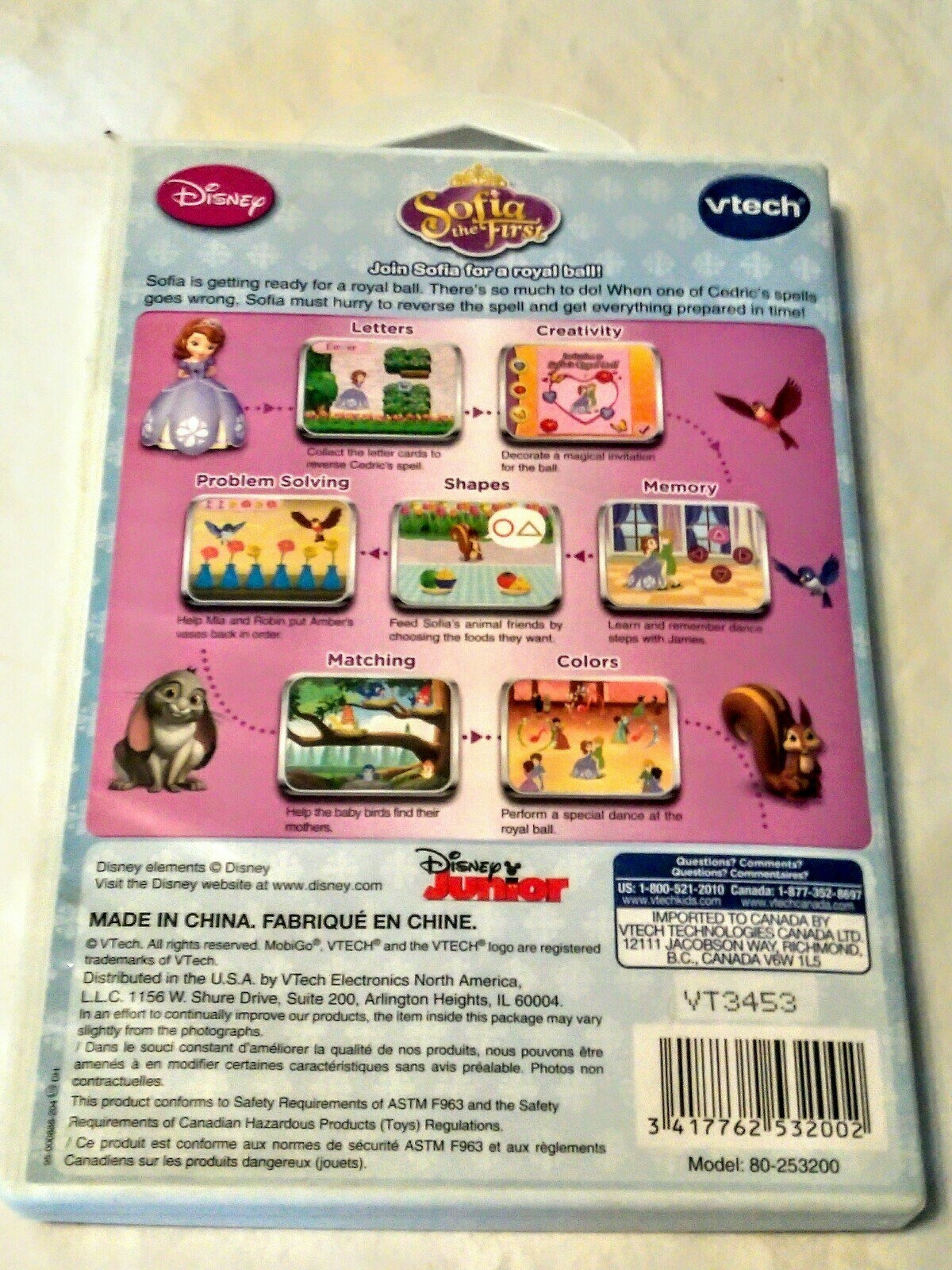 Sofia The First Disney VTech MobiGo with 7 Learning Games Included Age 3 to 5