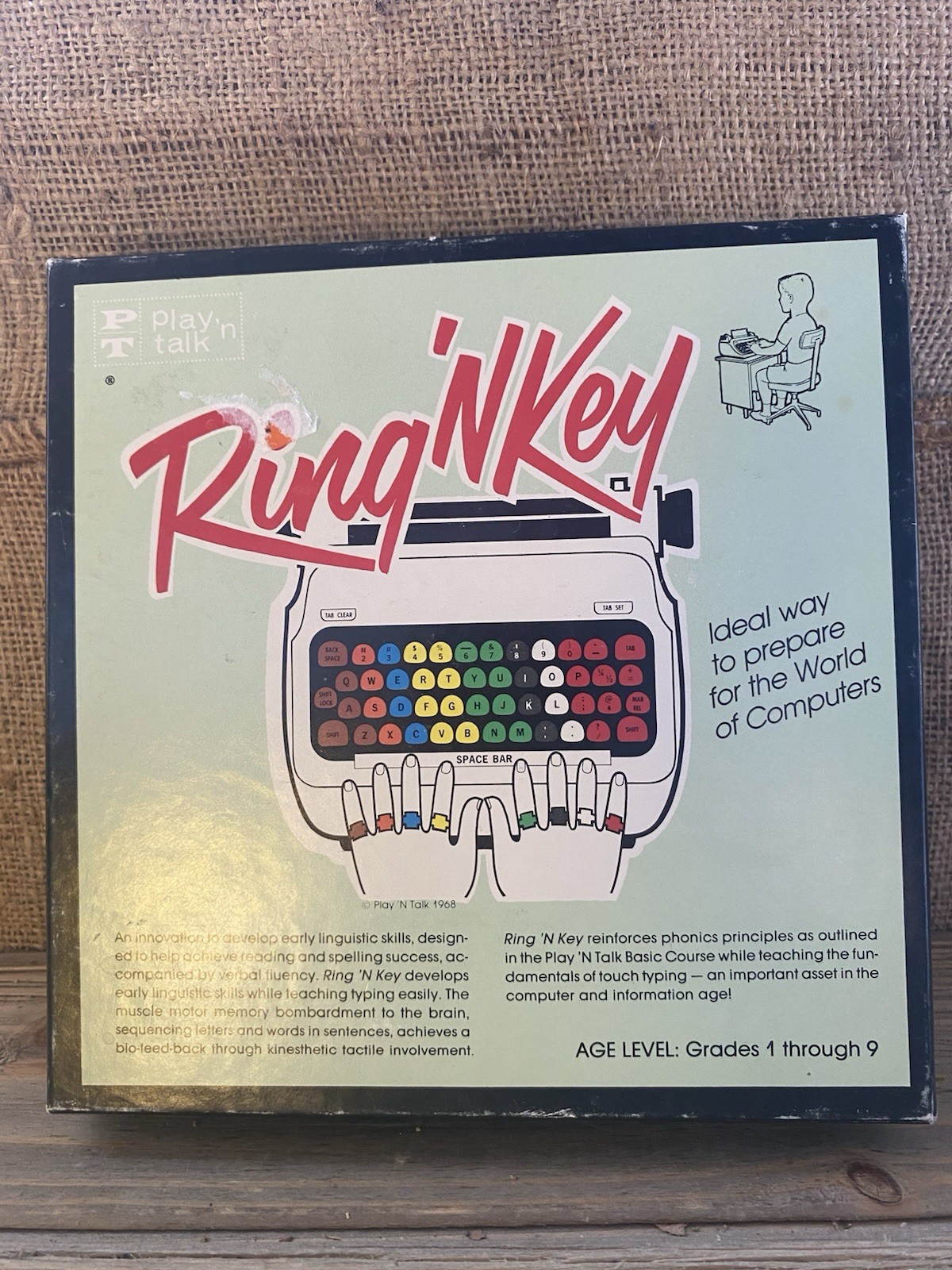 VTG Play ‘N Talk Ring ‘N Key MCM Typing System LP Record Stickers Rings