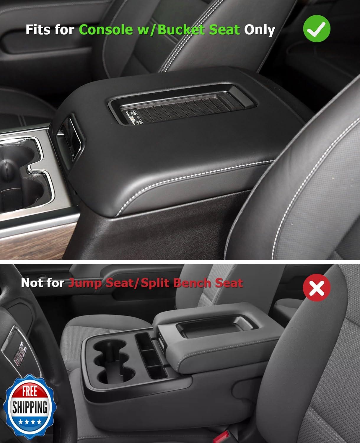 INTGET Center Console Armrest Cover for Chevy Silverado and GMC Sierra Access