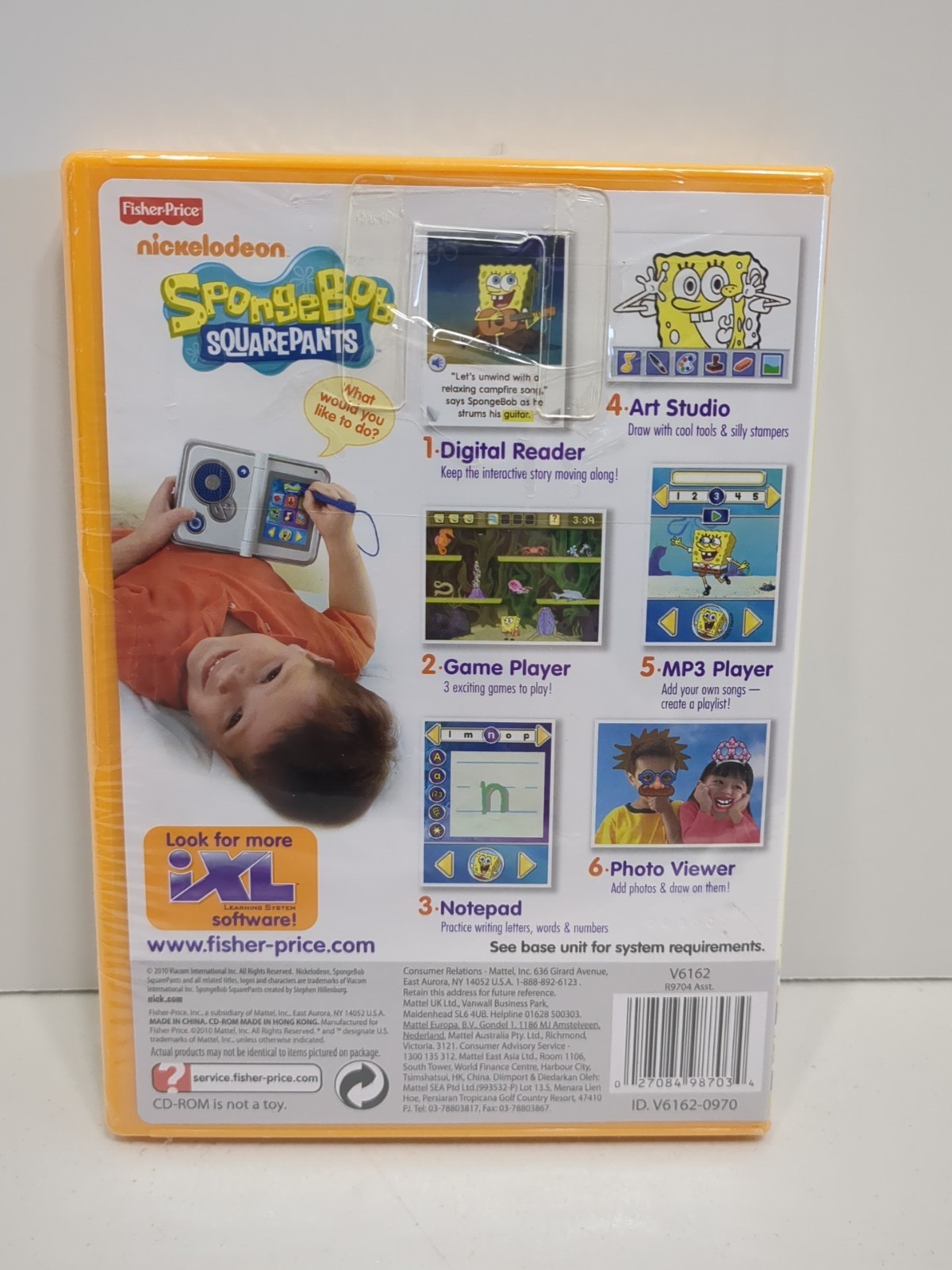 Vintage Fisher Price iXL SpongeBob SquarePants Learning Game Disc Software NEW