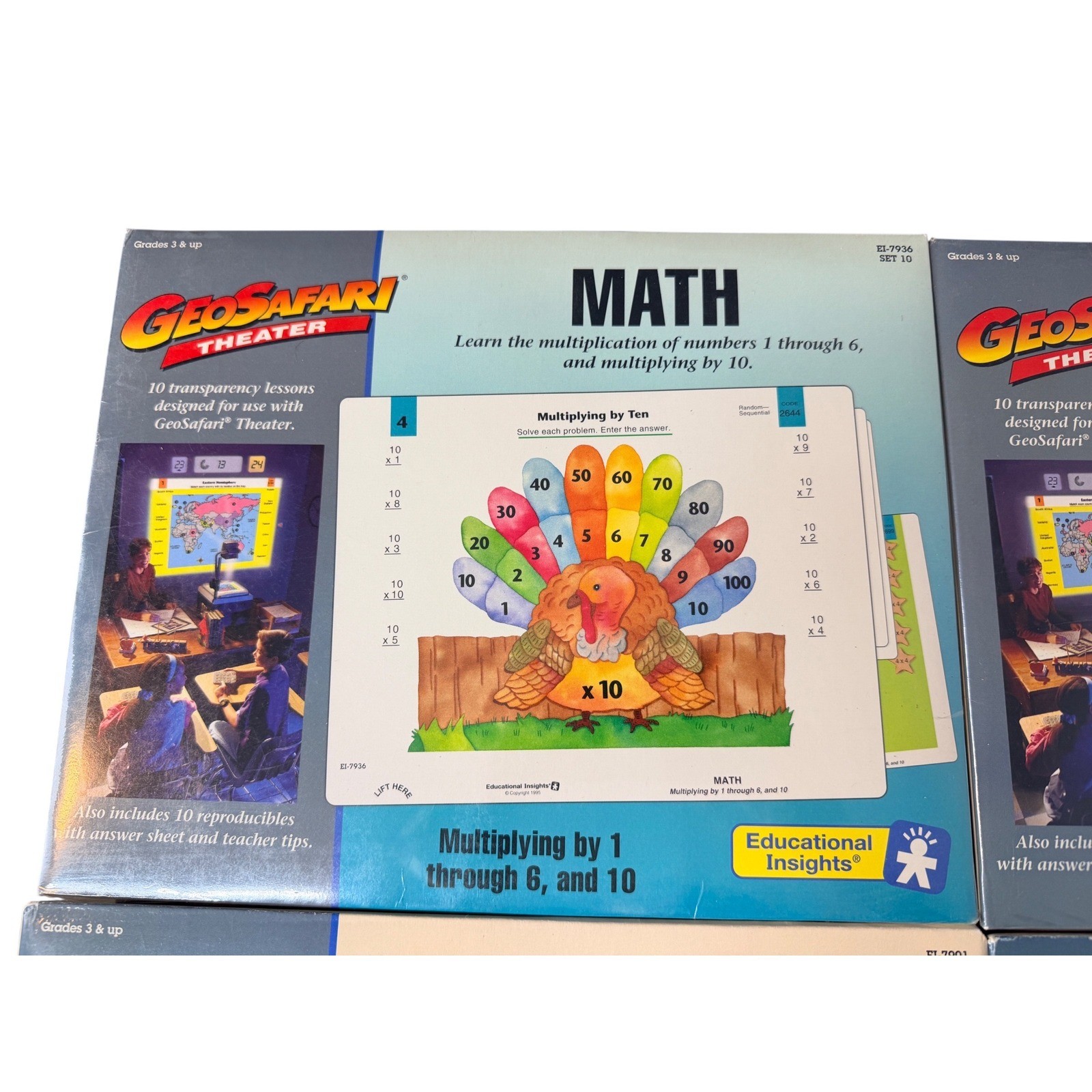 GeoSafari Theater Educational Set of 4 Math Sealed Geography Lessons