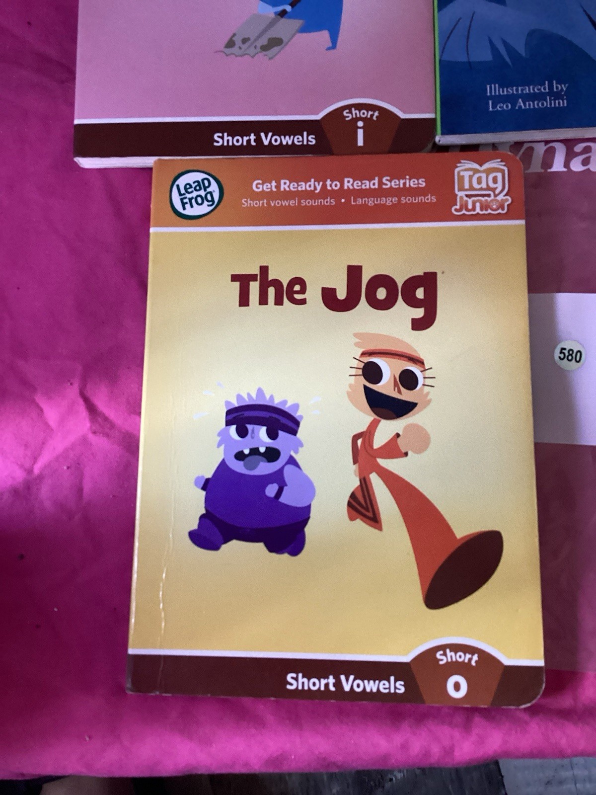 580-Lot Of 5 LeapFrog Junior Books Tag Junior Ready To Read & Tag Junior Series