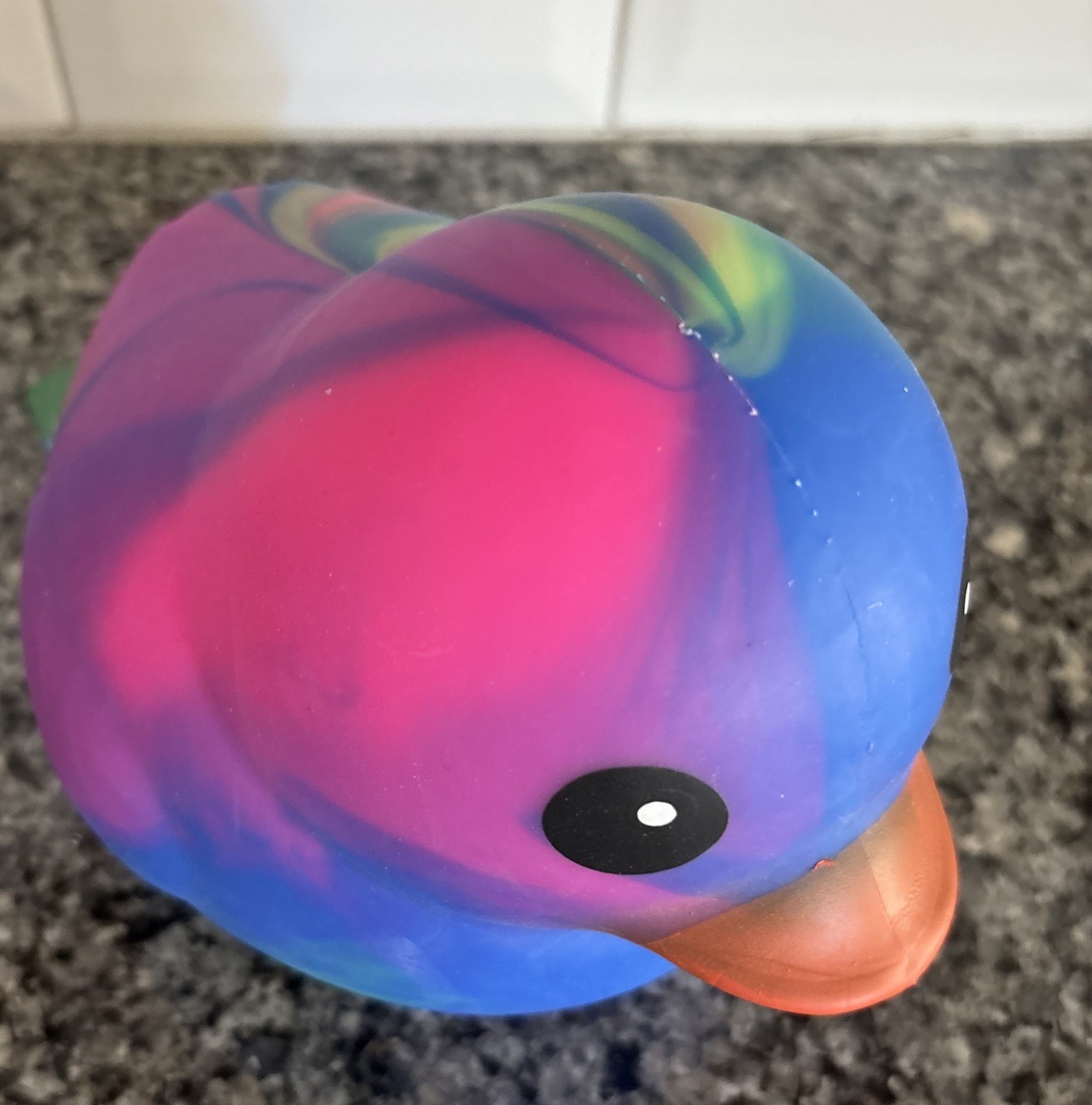 Sunny Days Jumbo Squeezy Duck – Tie-Dye Squishy Stress Relief Toy New