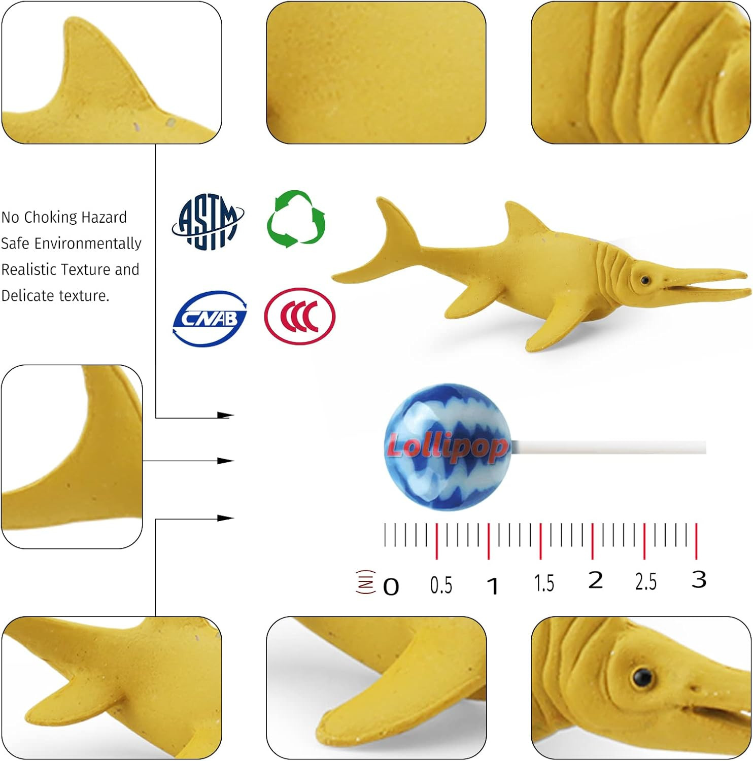 Mini Prehistoric Sea Creatures Toys Ancient Dinosaur Toy Set 2-4 Inch Marine