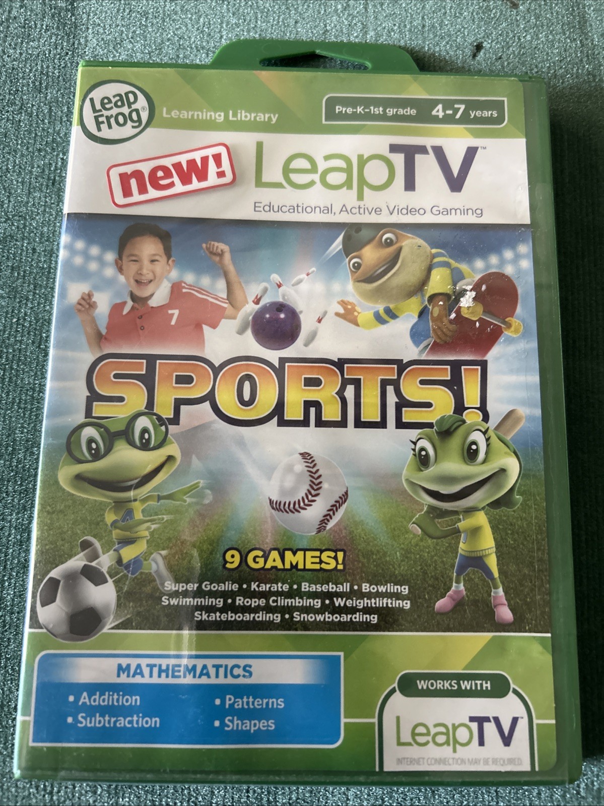 Leap Frog Leap TV Sports Educational Active Video Game Mathematics 4-7 Years