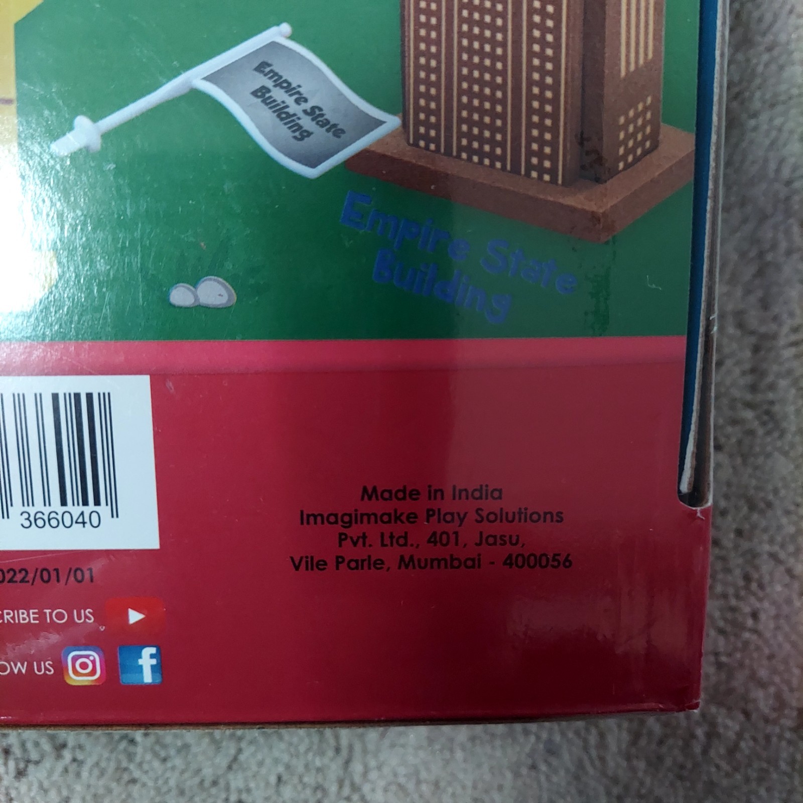Learn, Play, Build Project Mapology 10 USA Monuments 3D -Imagimake Play Solution