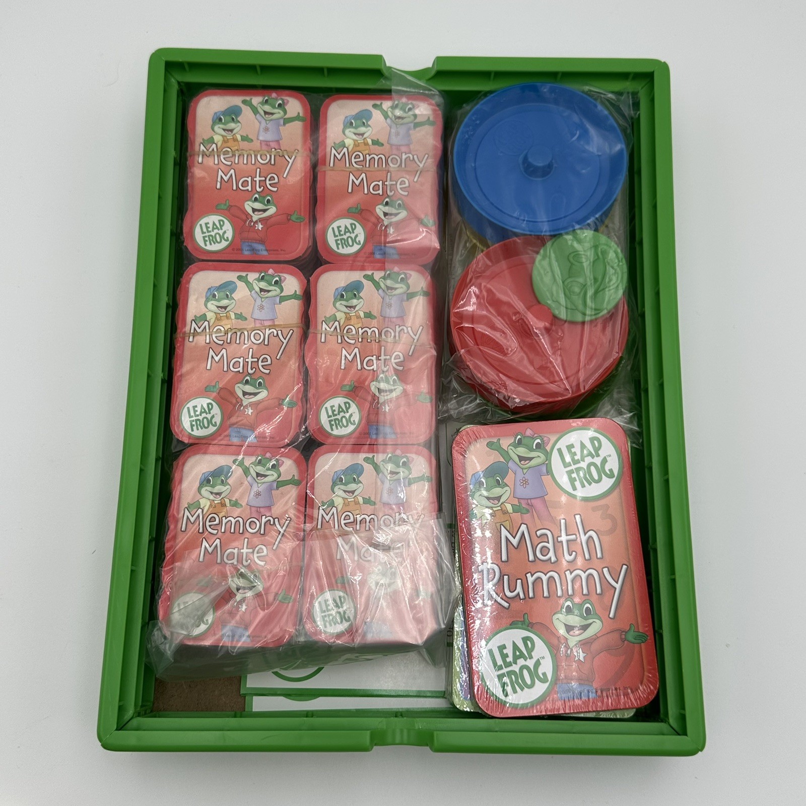 Leap Frog My Card Games Bilingual Memory Mate Hard Plastic Storage Case NEW