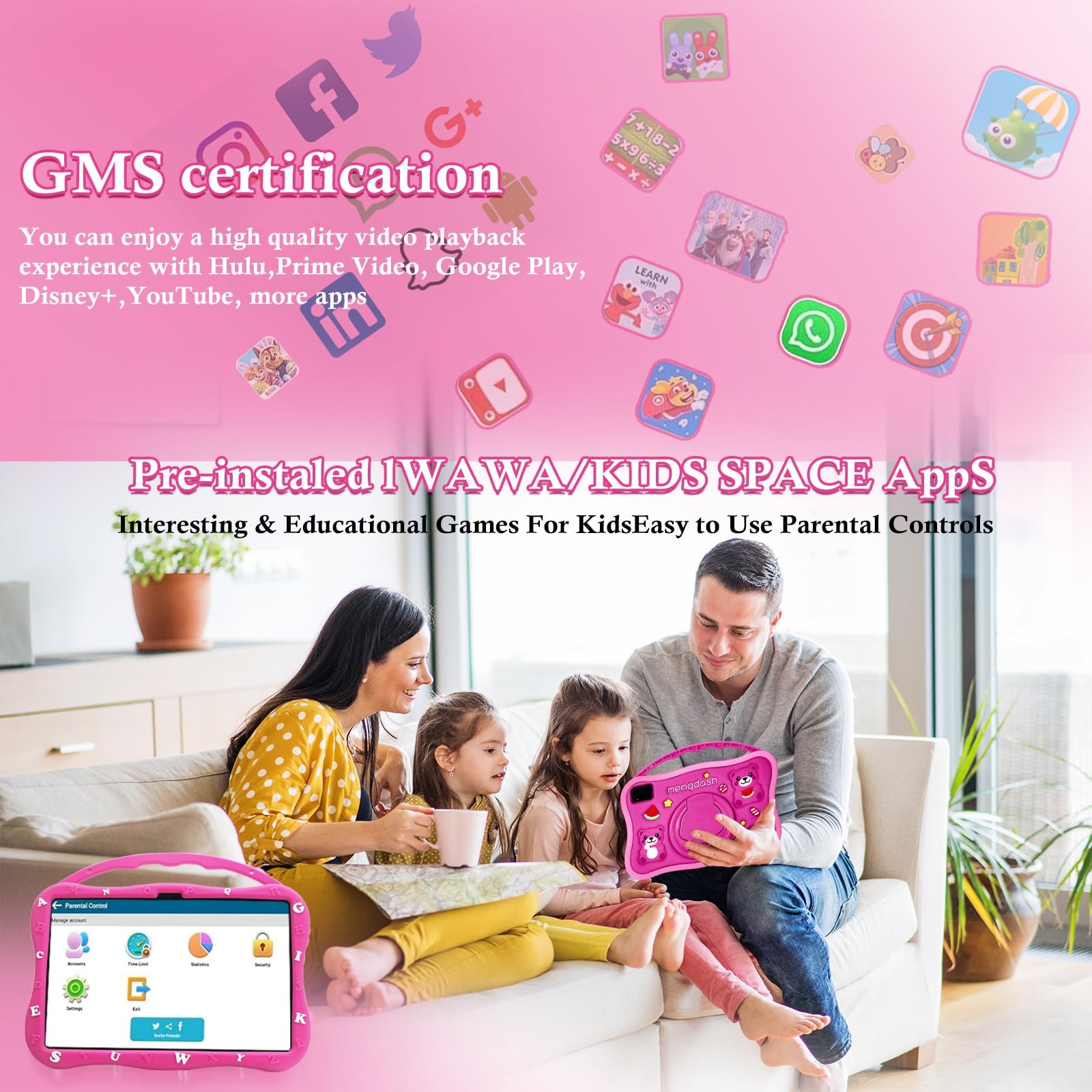 , 10.1 inch for , Educational Learning Android 14, 12（4+8） GB RAM+64GB ROM St…