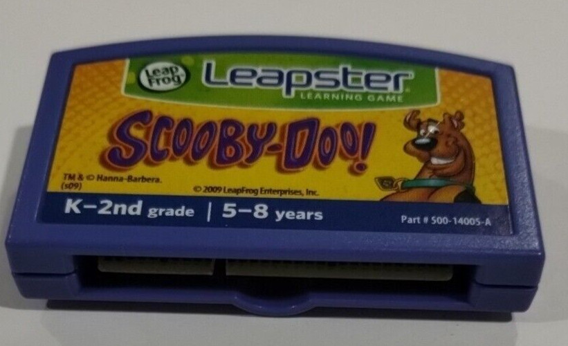 Leap Frog Leapster Scooby Doo Game Cartridge Only Prek-2nd Age 5-8