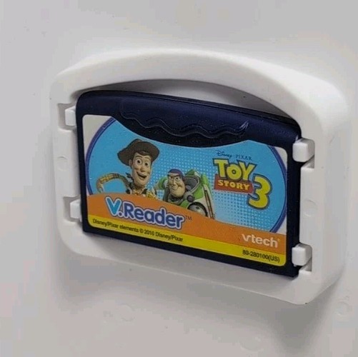 Lot Of 4 Vtech V Reader Games Dora, Toy Story 3, Cars 2, & SpongeBob Age 3-7