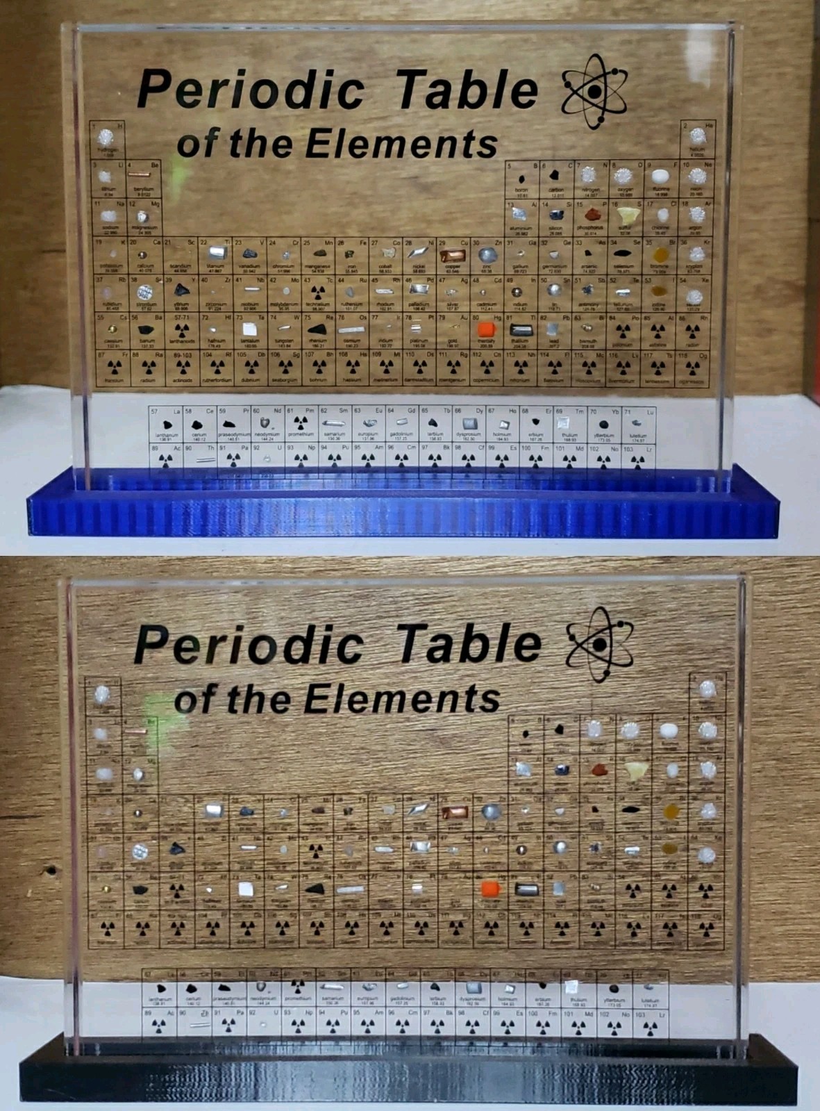 Base for Chemistry Elements Display (150mm/5.9″x115mm/4.52″x20mm/0.78″)