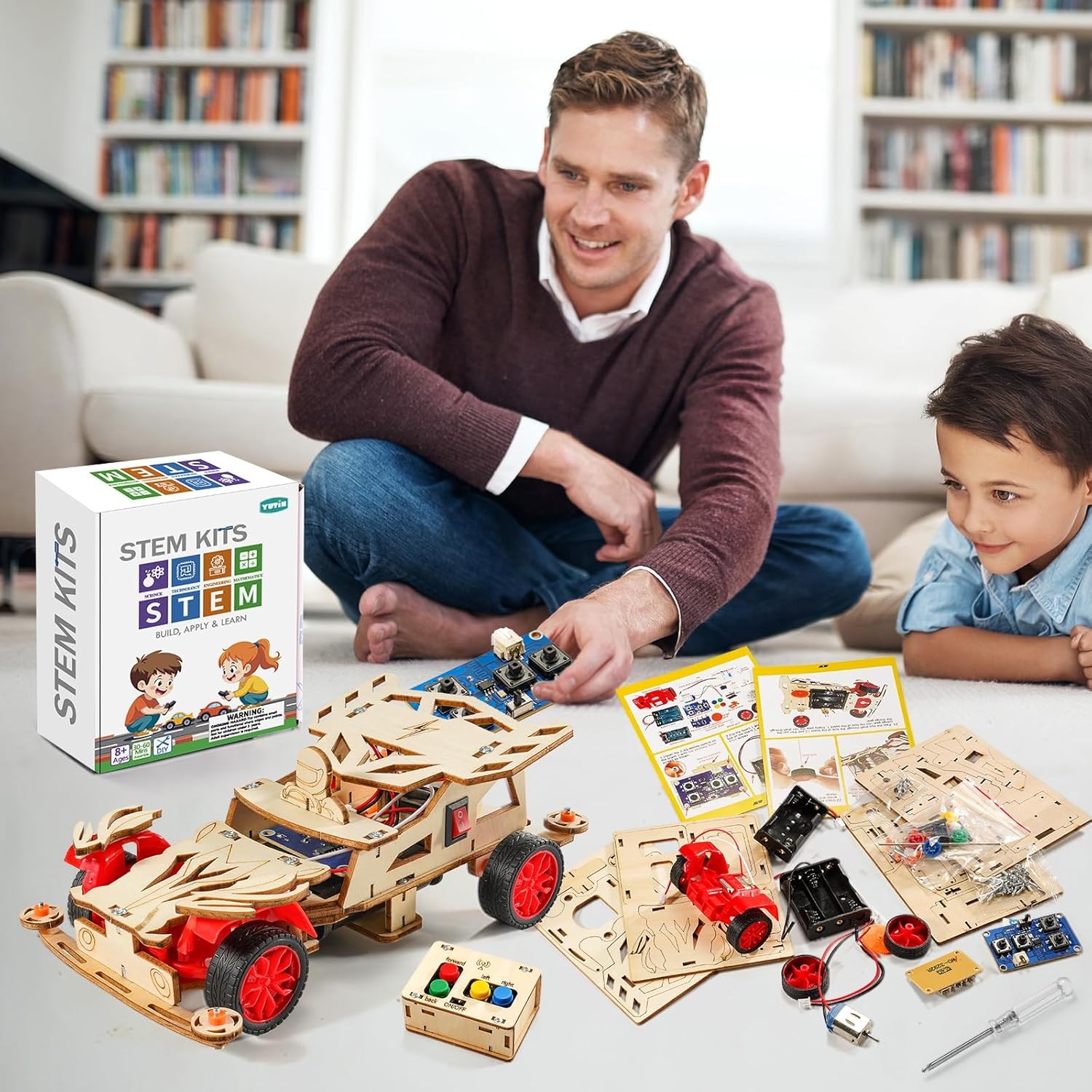 STEM Kits for Kids Age 8-10, STEM Toys for Boys 8-13, Remote Control Model Car