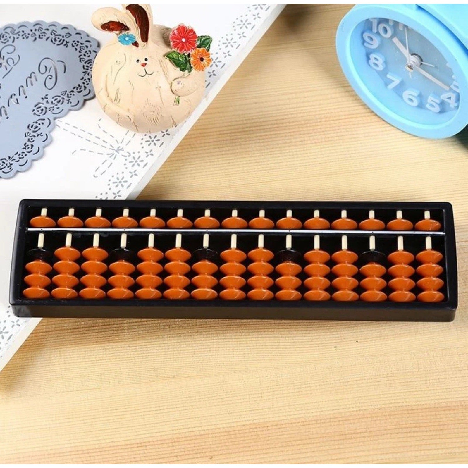 2-pack Abacus Soroban Chinese Japanese Counting Tools 15 Digit Rods Standard