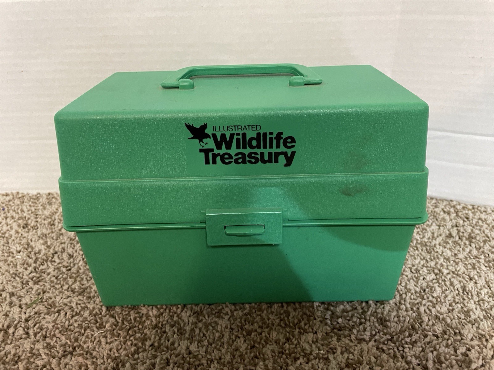 VINTAGE 70s Illustrated Wildlife Treasury 780+ Animal Fact Cards in Case