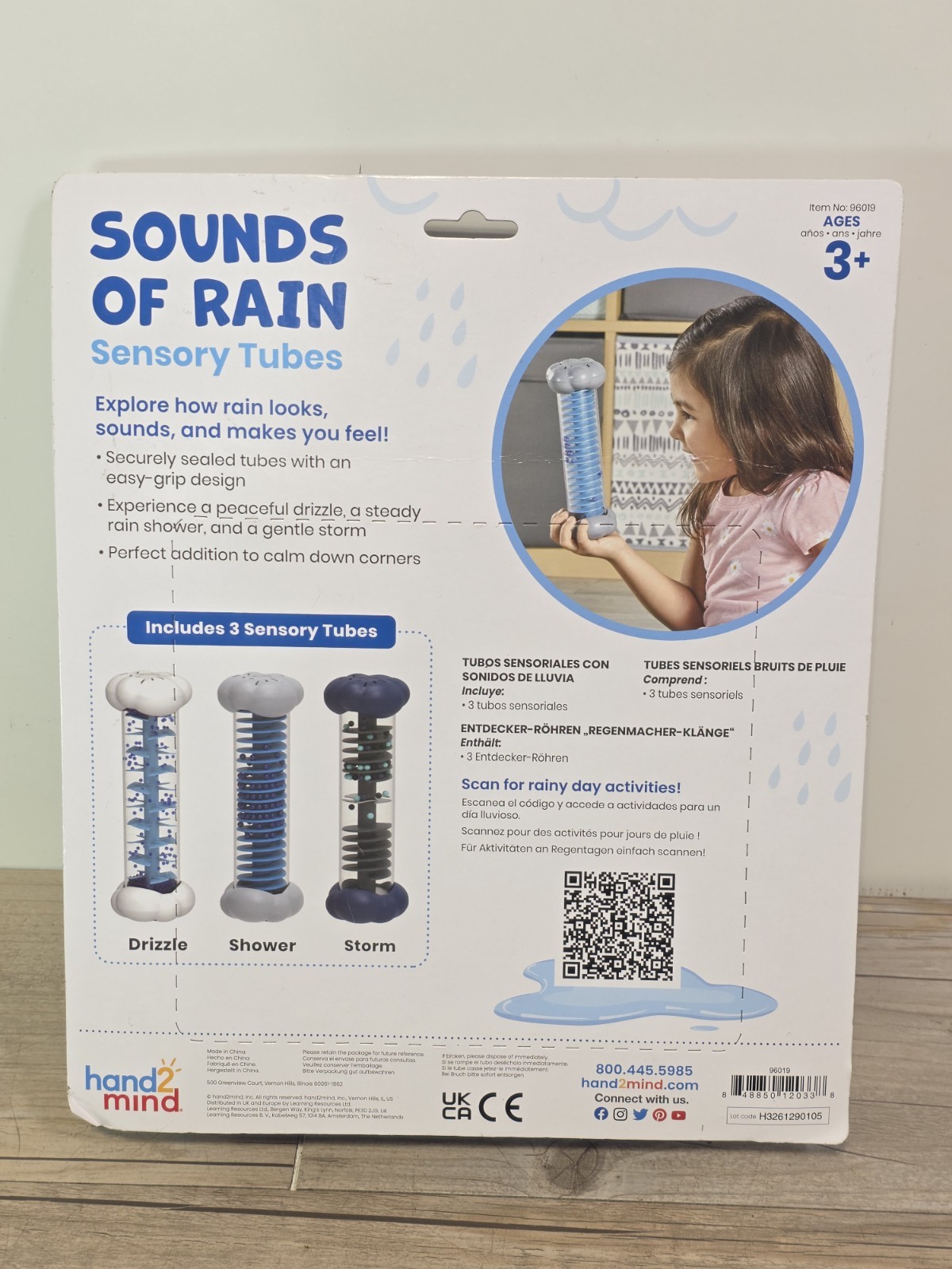 Learning Resources Hand 2 Mind Sounds Of Rain Sensory Tubes Calming Toy Set
