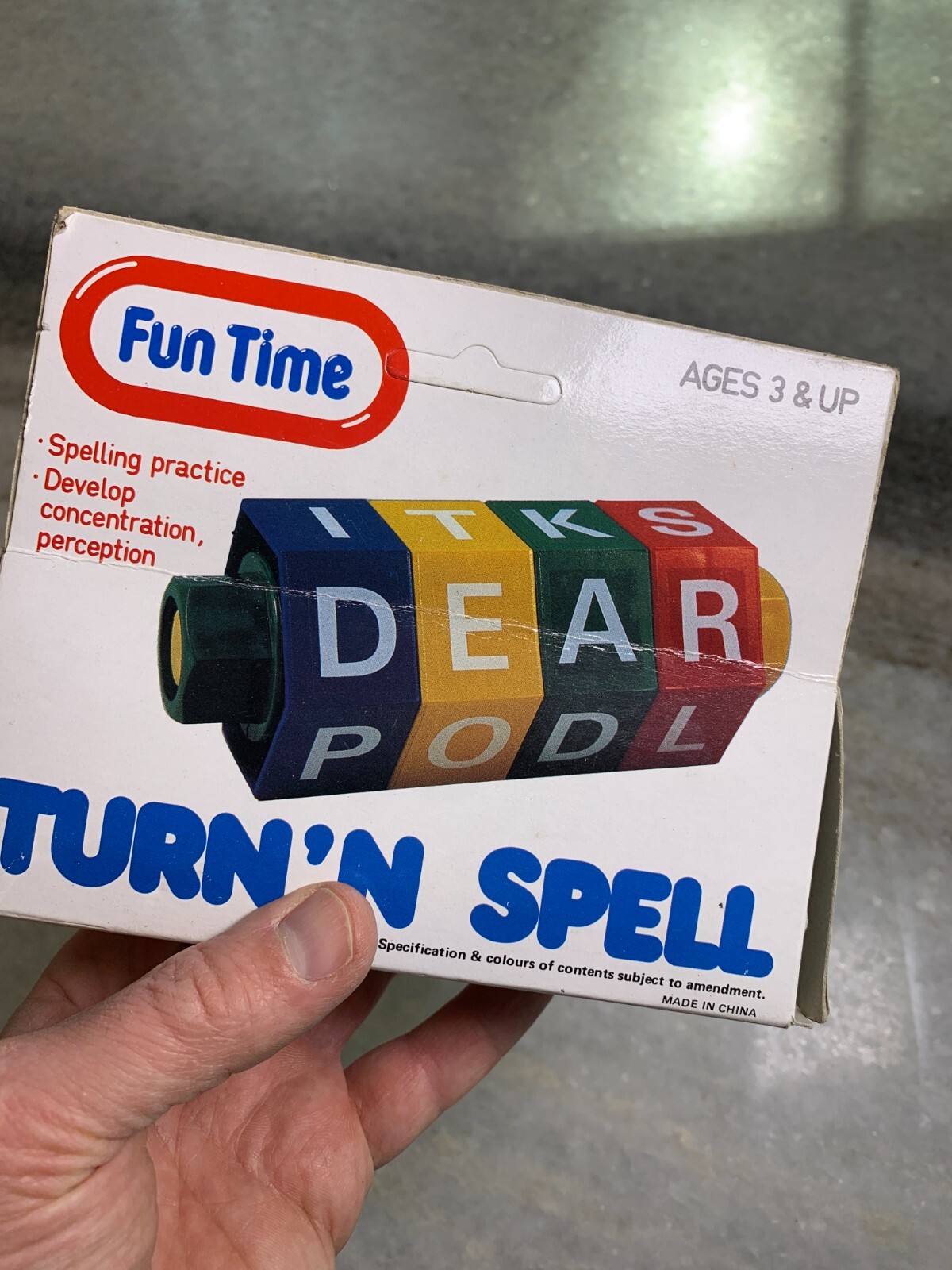 Vintage 1980s 80s Kids Kid’s Youth Spell Spelling Wheel Toy FunTime Turn n Spin