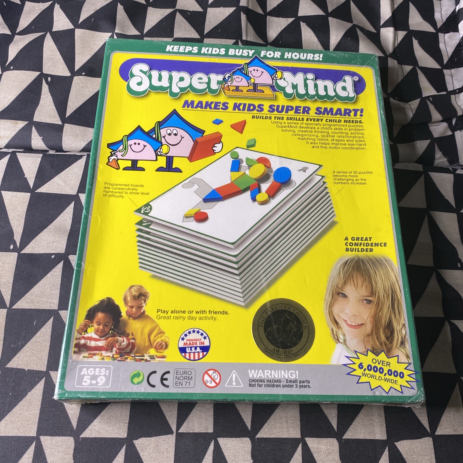 Super Mind Tangram Set Shapes Educational Toy Teacher Choice Award – New Sealed