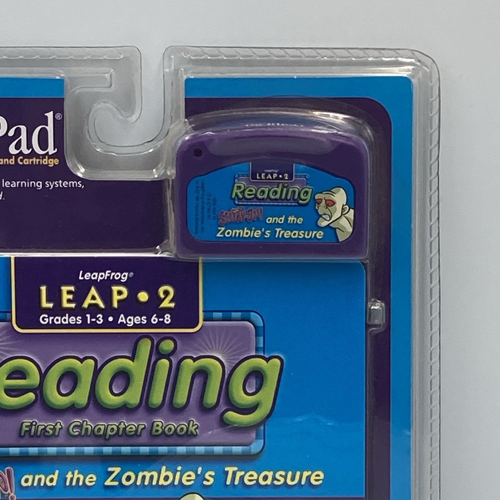 Leap Frog Leap Pad Leap 2 Scooby Doo & Zombie Treasure Book Cartridge 2001 NOS