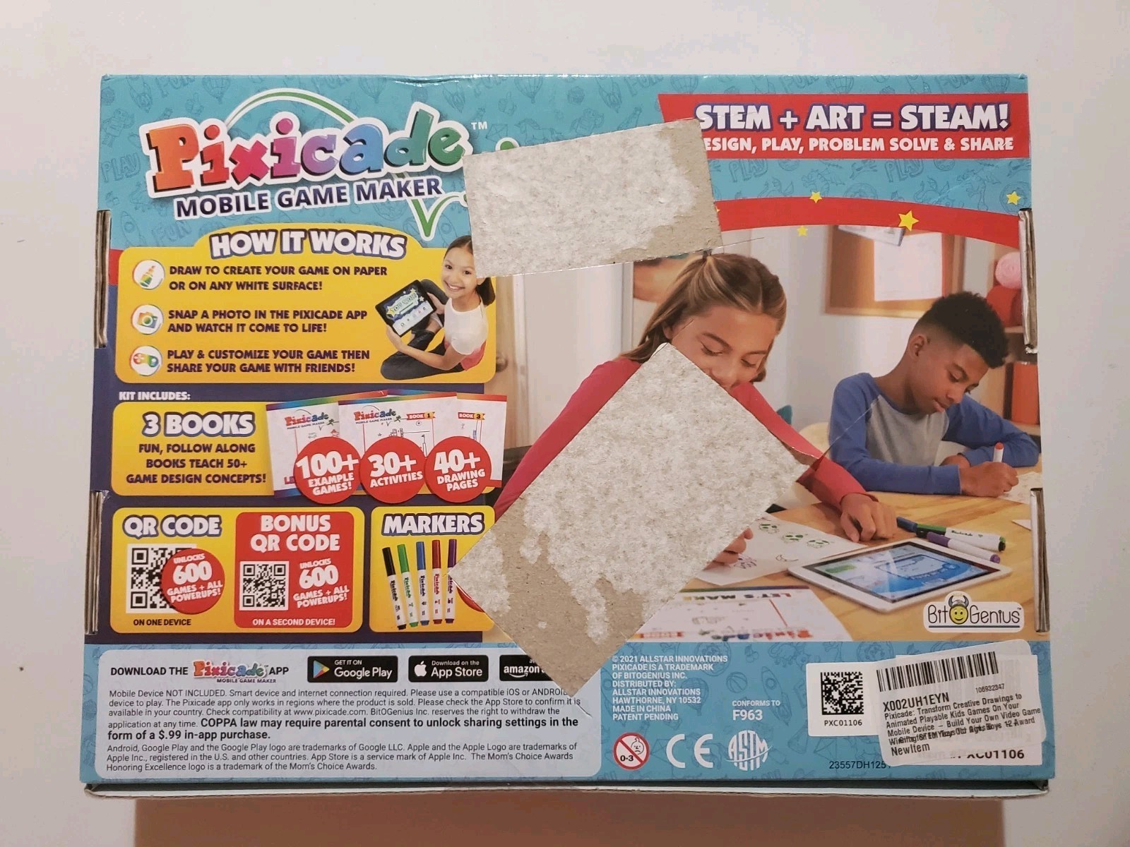 Pixicade Mobile Game Maker STEM Educational Kit for Ages 6-10+