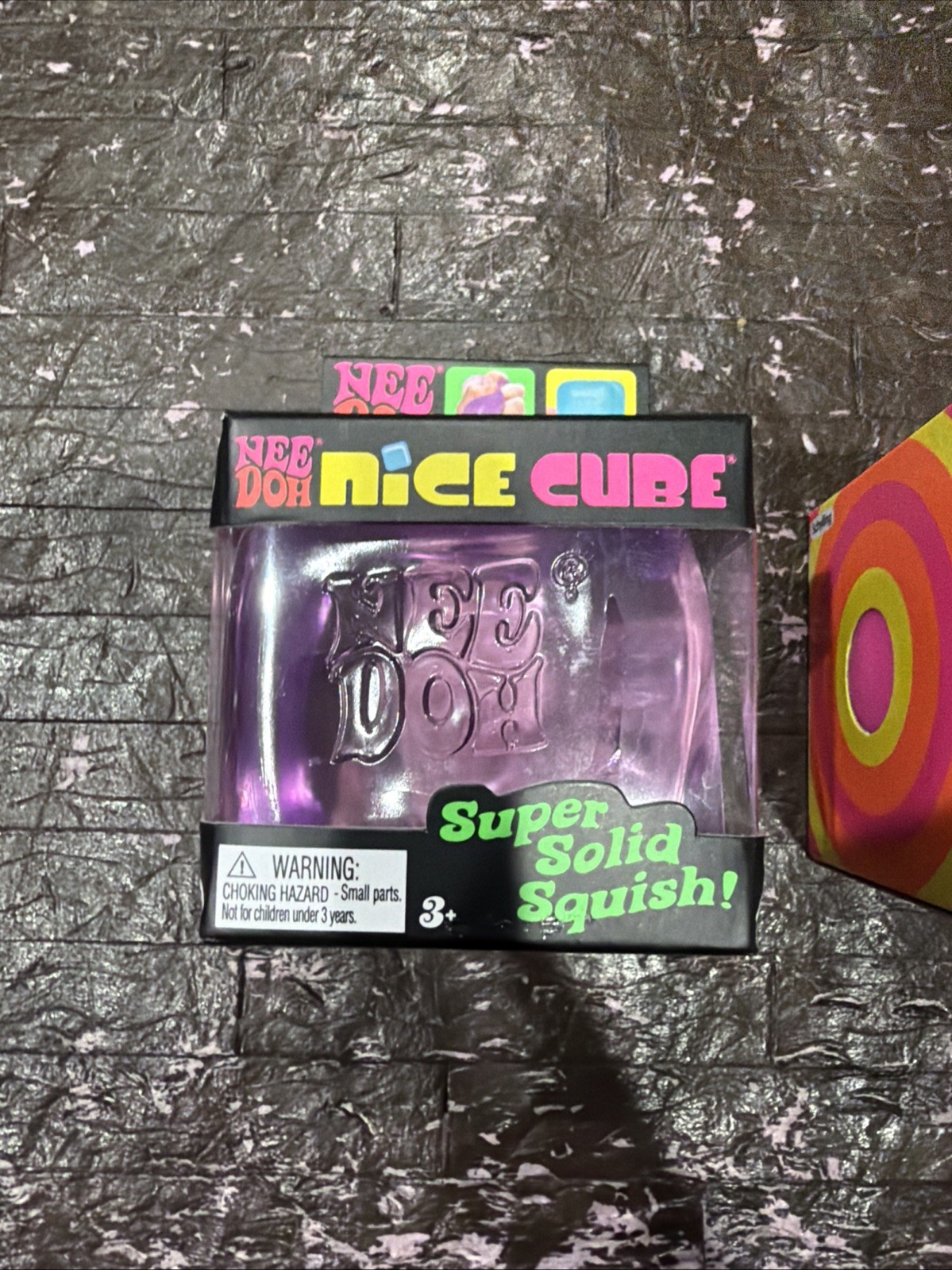 Nee Doh Nice Cube – Super Solid Squish! (Purple) 2 Pack!!