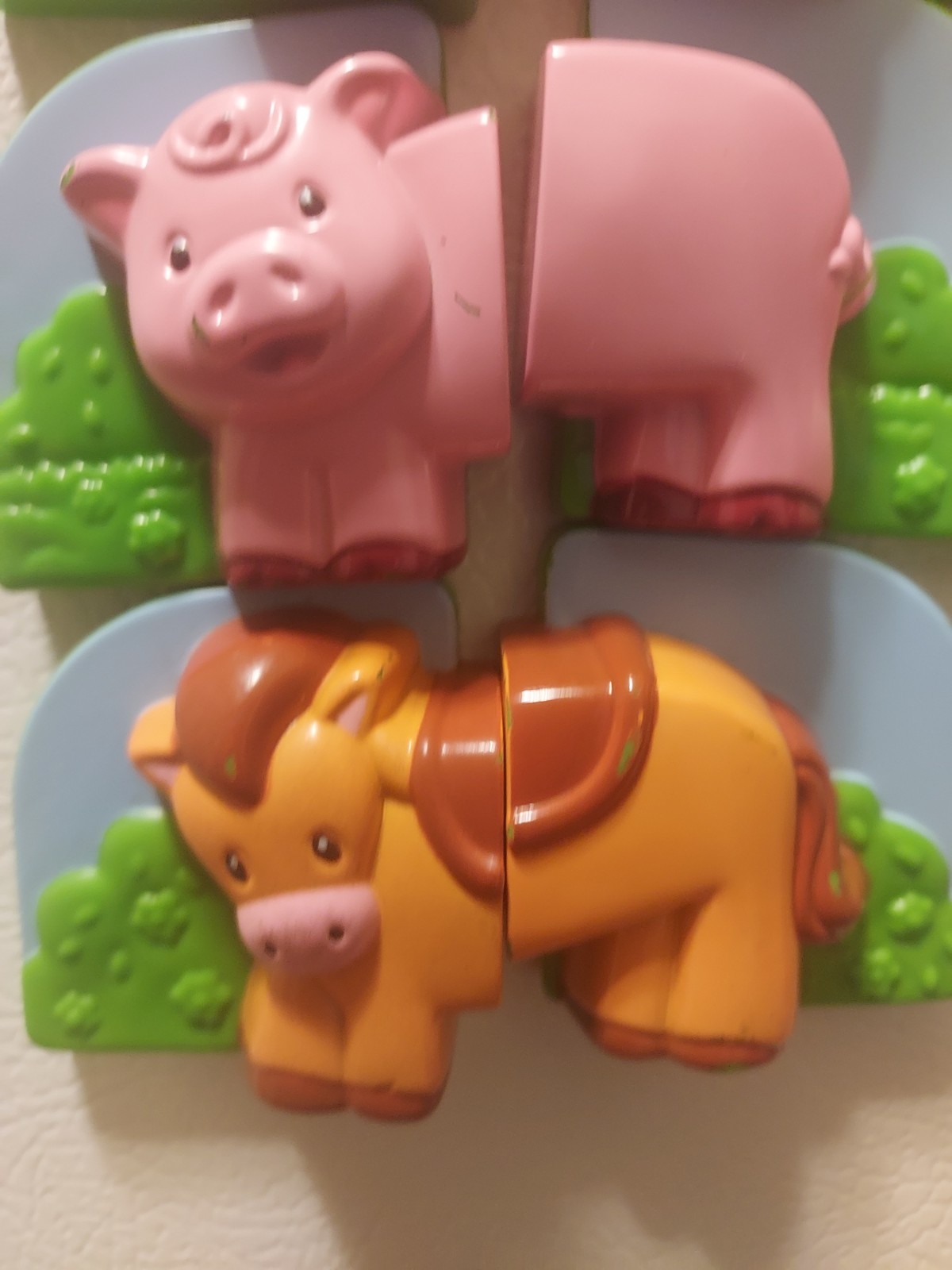 LeapFrog Fridge Farm Magnetic Animal Set Barn Toy Complete Tested