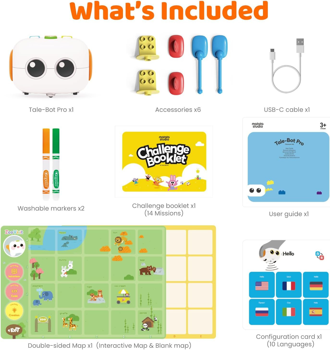 Upgraded Talebot Pro Coding Robot for Kids Aged 3-5, Education & Learning Toys