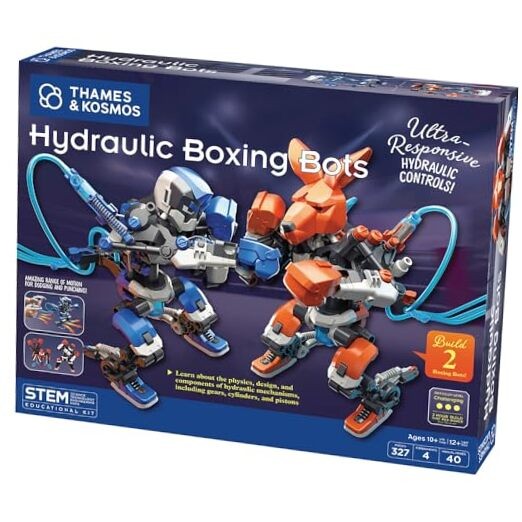 Thames & Kosmos Hydraulic Boxing Bots STEM Experiment Kit | Build Two