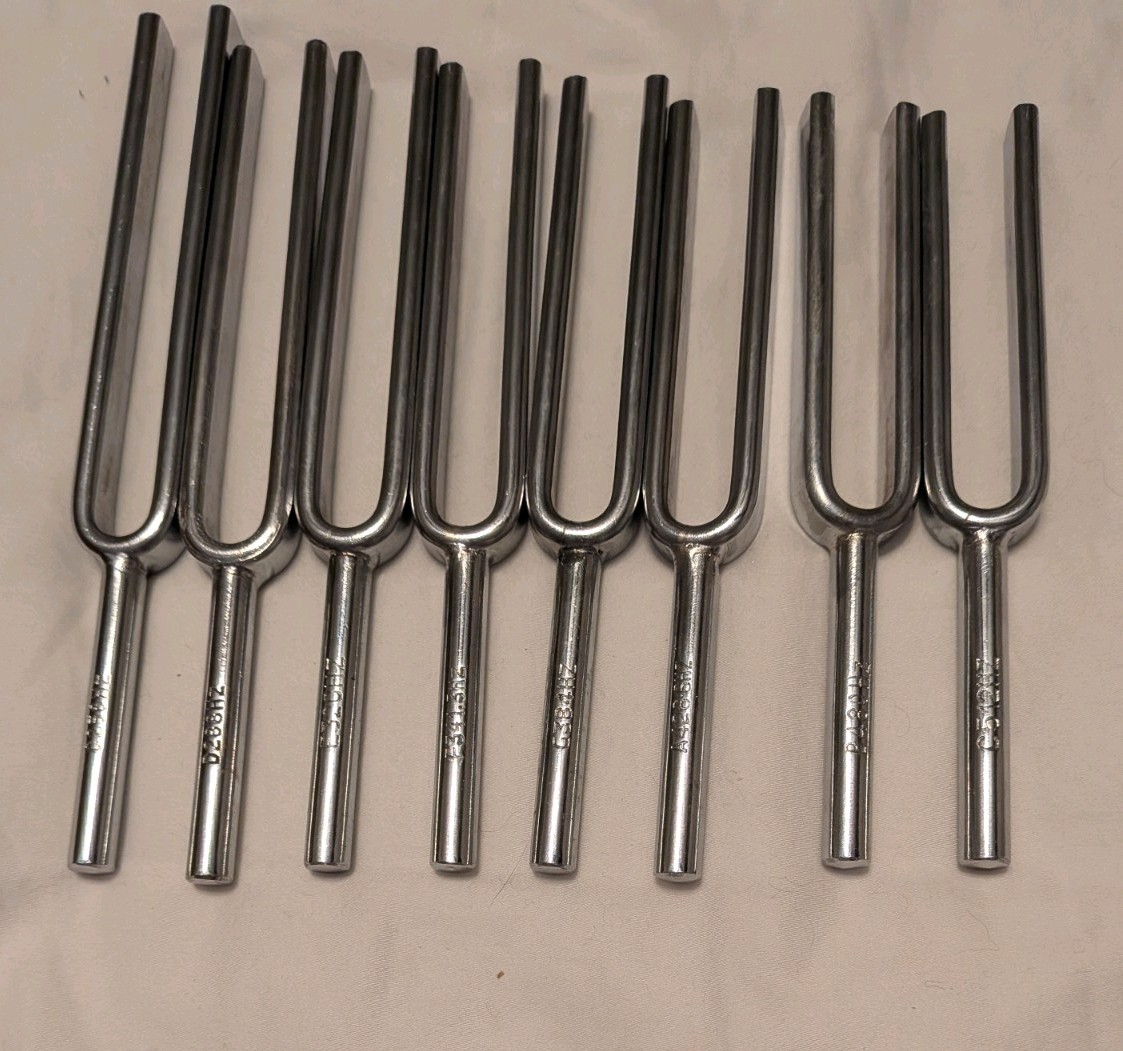 Eisco Scientific Steel Tuning Forks, Set of 8 PH0738ALT