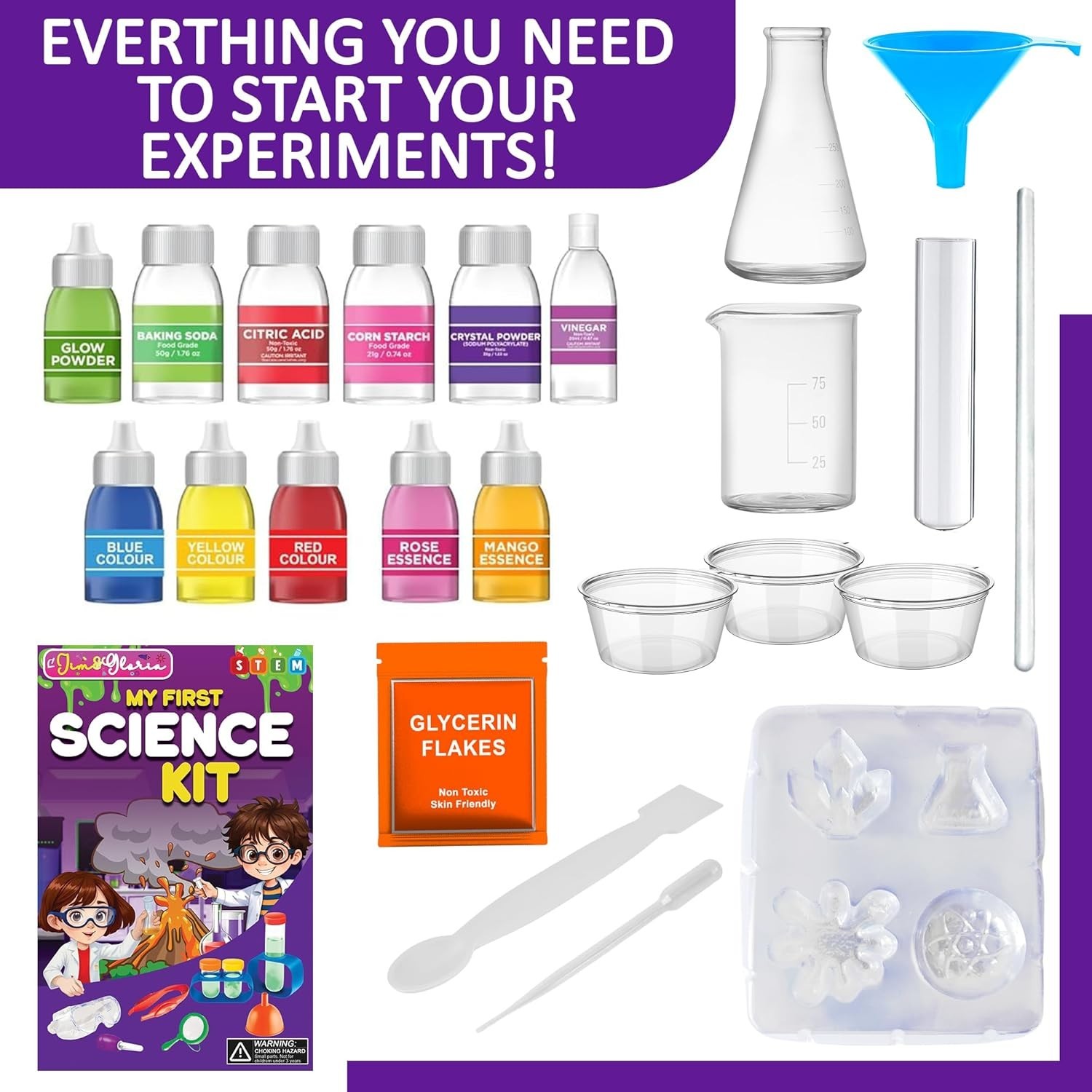 Jim&Gloria Science Kits for Kids Age 5-7 8-12 Year Old Birthday Gifts for Girls