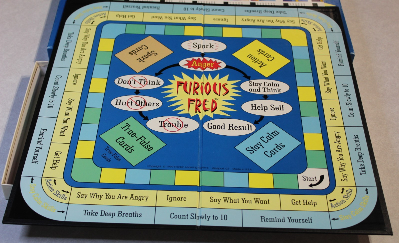 Homeschool Franklin Learning System Furious Fred Gr 2-5 Interactive Board Game