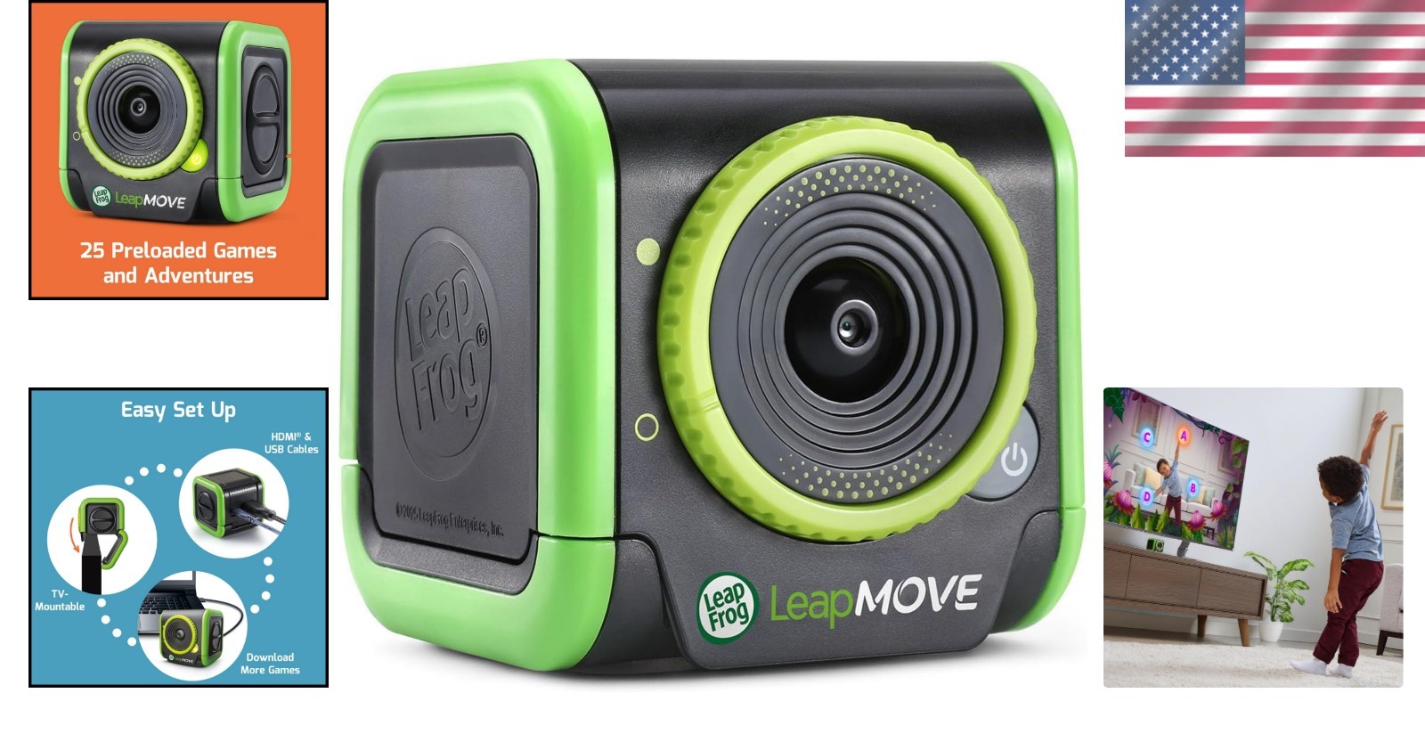 LeapMove Plug & Play System – Active Learning Video Games for Young Minds