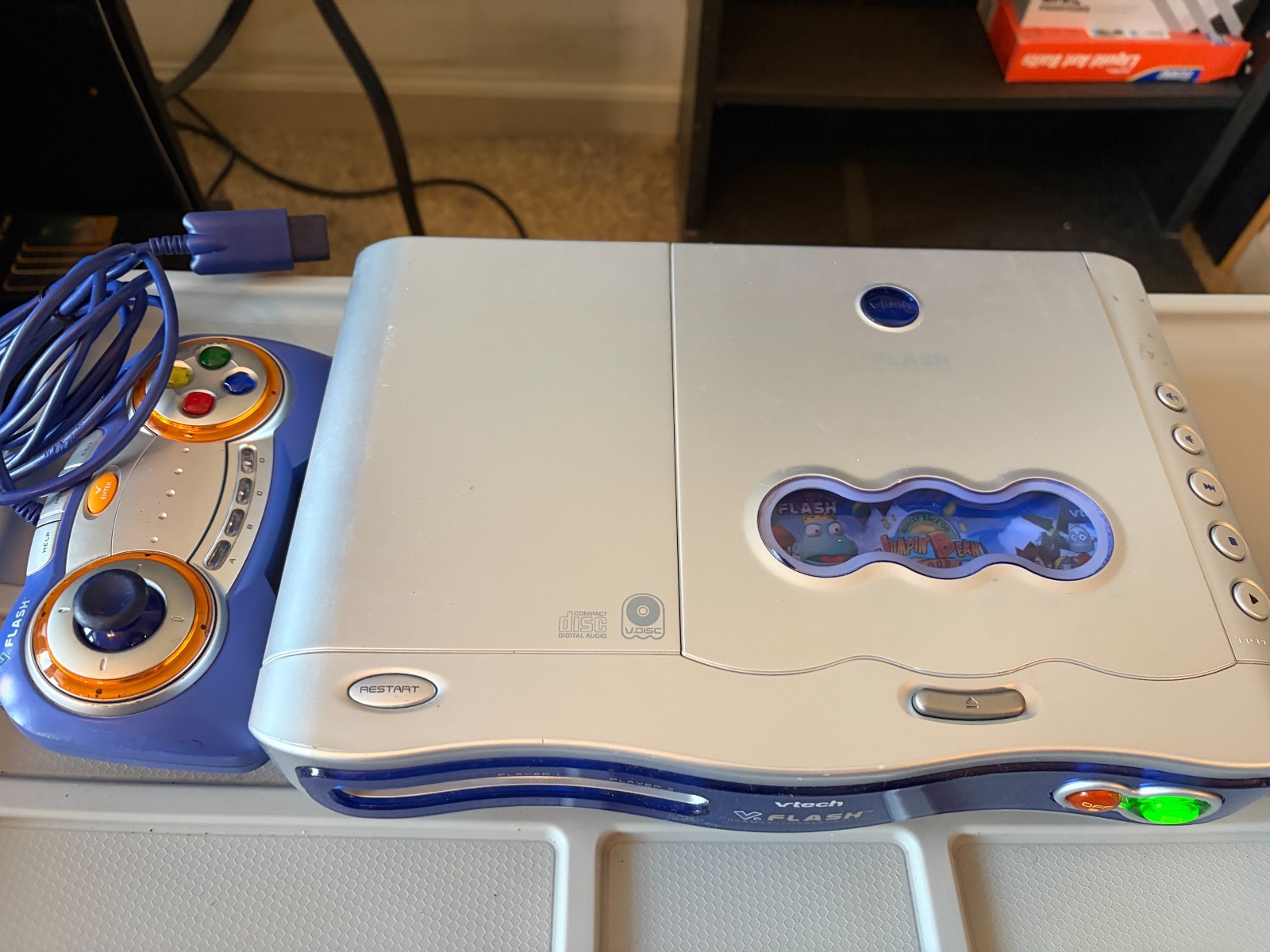 VTech V.Flash Console w/ Controller Tested & Working No S-Video #2