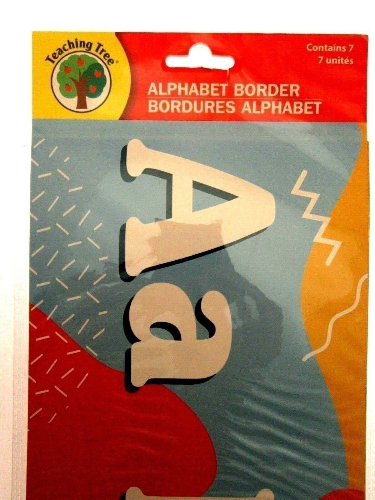 Teaching Tree Alphabet Border 7 pack Educational Poster – Multicolor