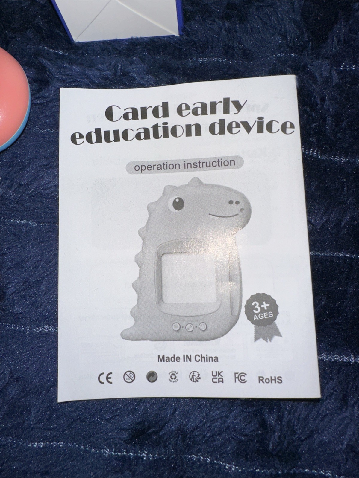 Smart Card Learning Machine Educational Interactive Toy/Game/Dino Voice/ New