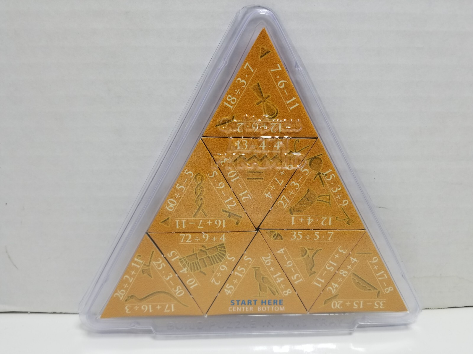 Math Pyramid Educational Puzzles Logic Skill Development Garlic Press Complete