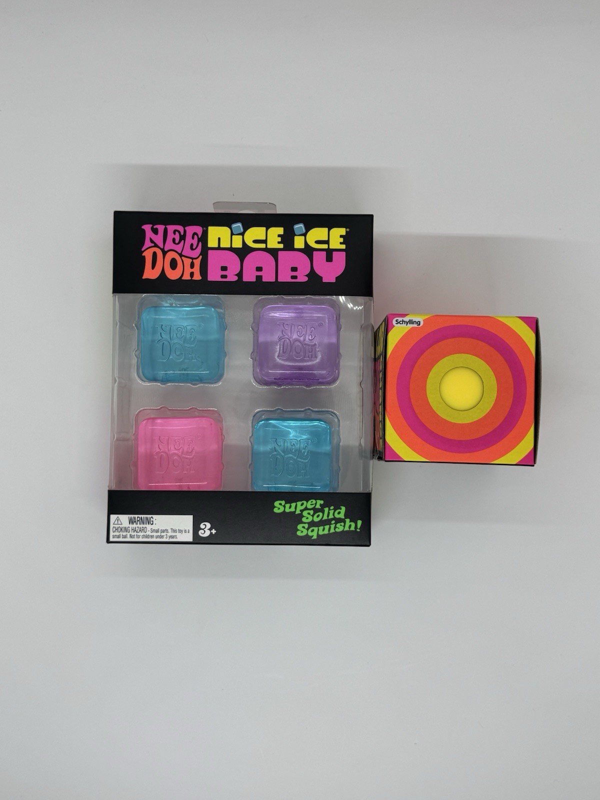 NeeDoh Nice Ice Baby Sensory Squish 4 Cube Pack – Color Changing NeeDoh Bundle