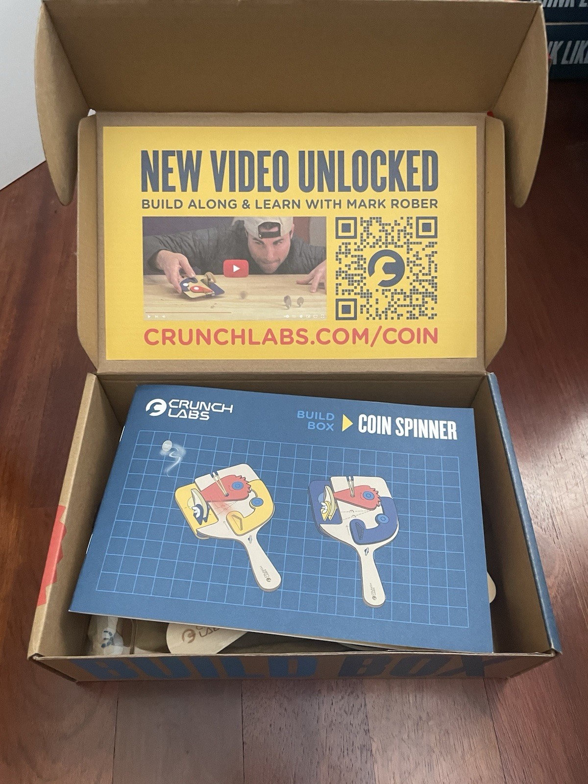 Pre-built – CrunchLabs Coin Spinner Box 2 – READ DESCRIPTION