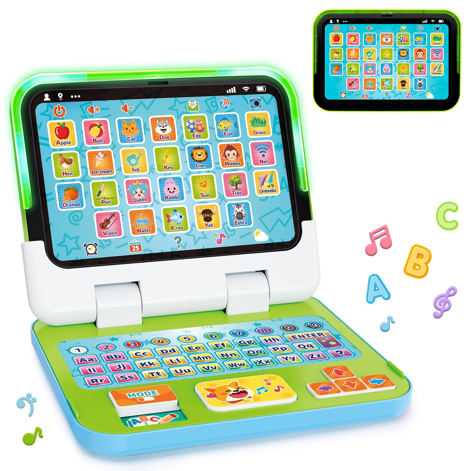 Learning Toy for 1 2 3 Year Old Boys Girls, Learning Laptop for Toddlers 1-3,…
