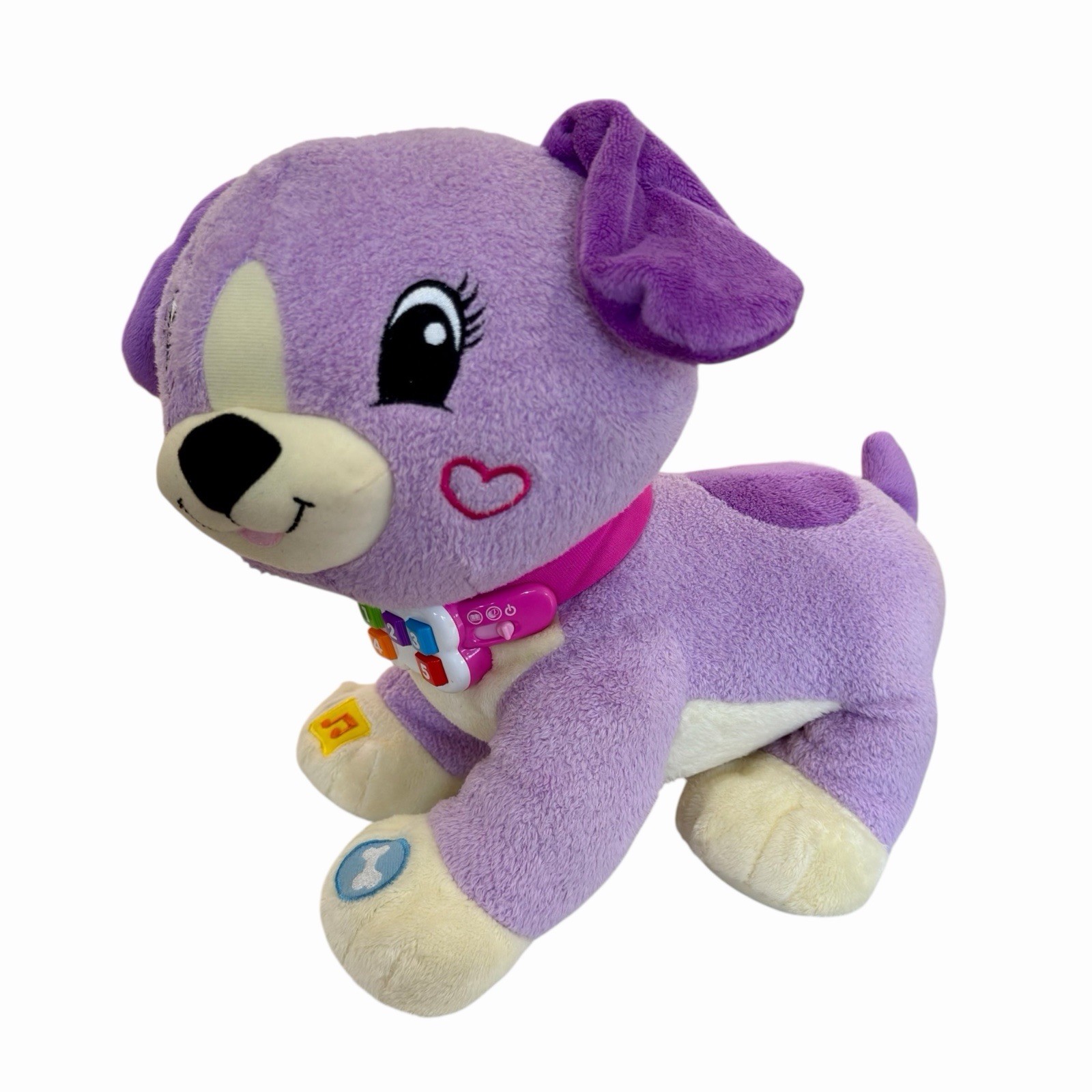 LeapFrog Violet Read With Me Interactive Plush Dog Tested Works EUC!! RARE!