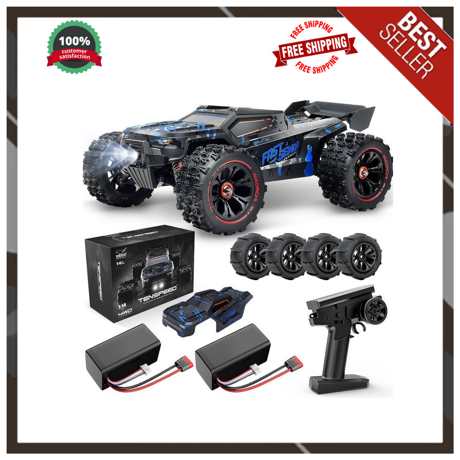 1/14 Brushless RC Cars for Adults Fast 60+ mph, RC Trucks 4×4 Offroad