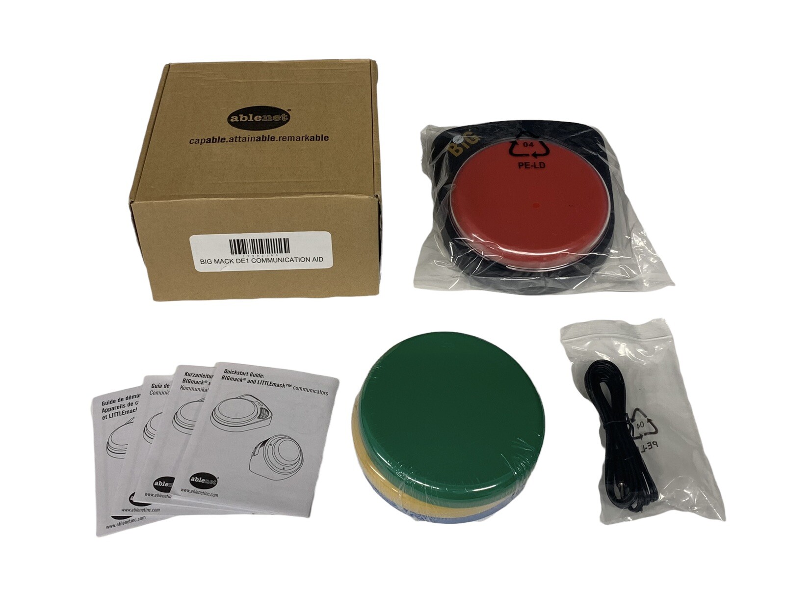 Ablenet BIGMACK Interchangeable Single Message Communicator For Special Needs