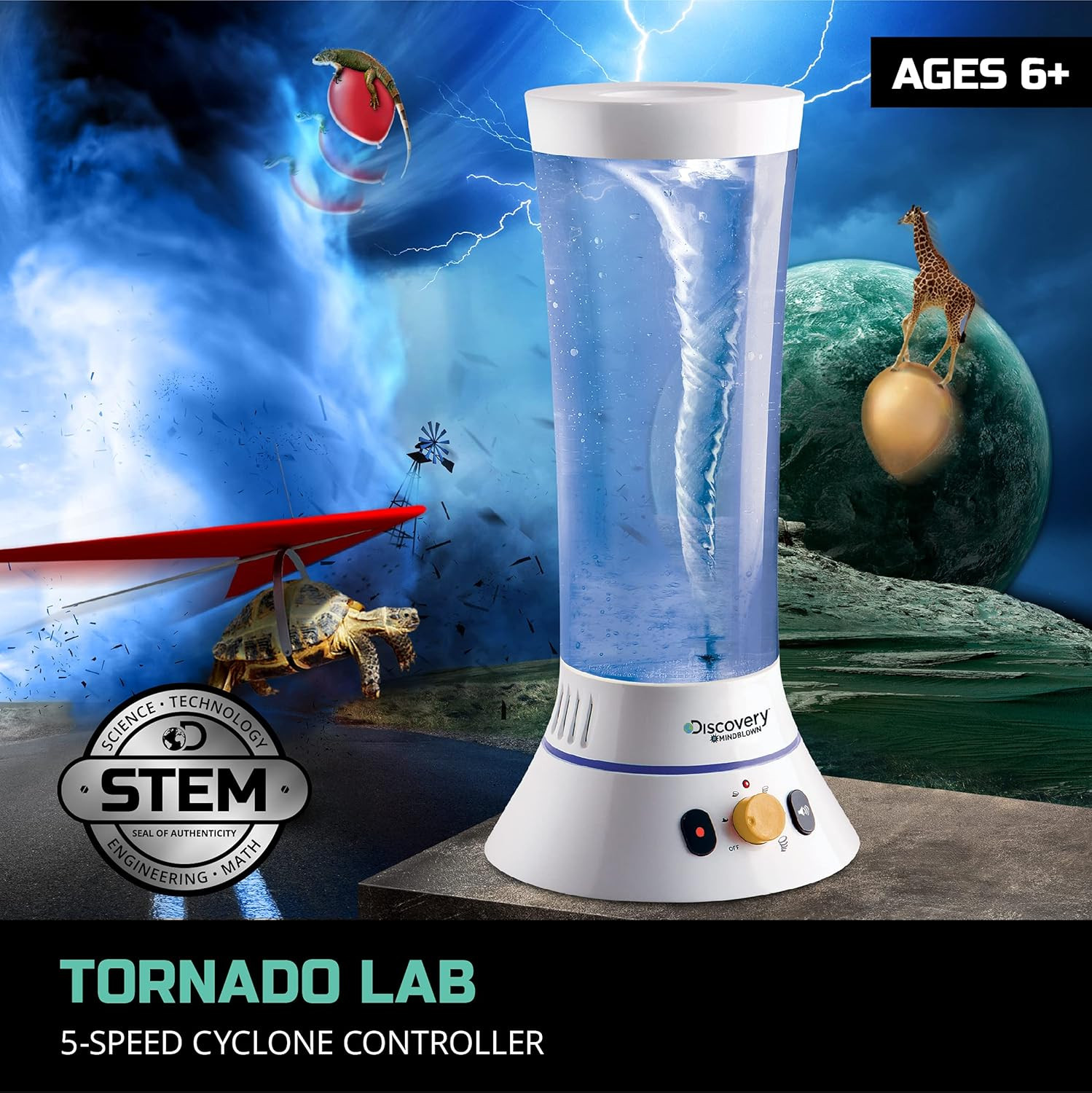 ™ Tornado Lab, 5-Speed Cyclone Controller, Educational Learning Activity Kit, Fu