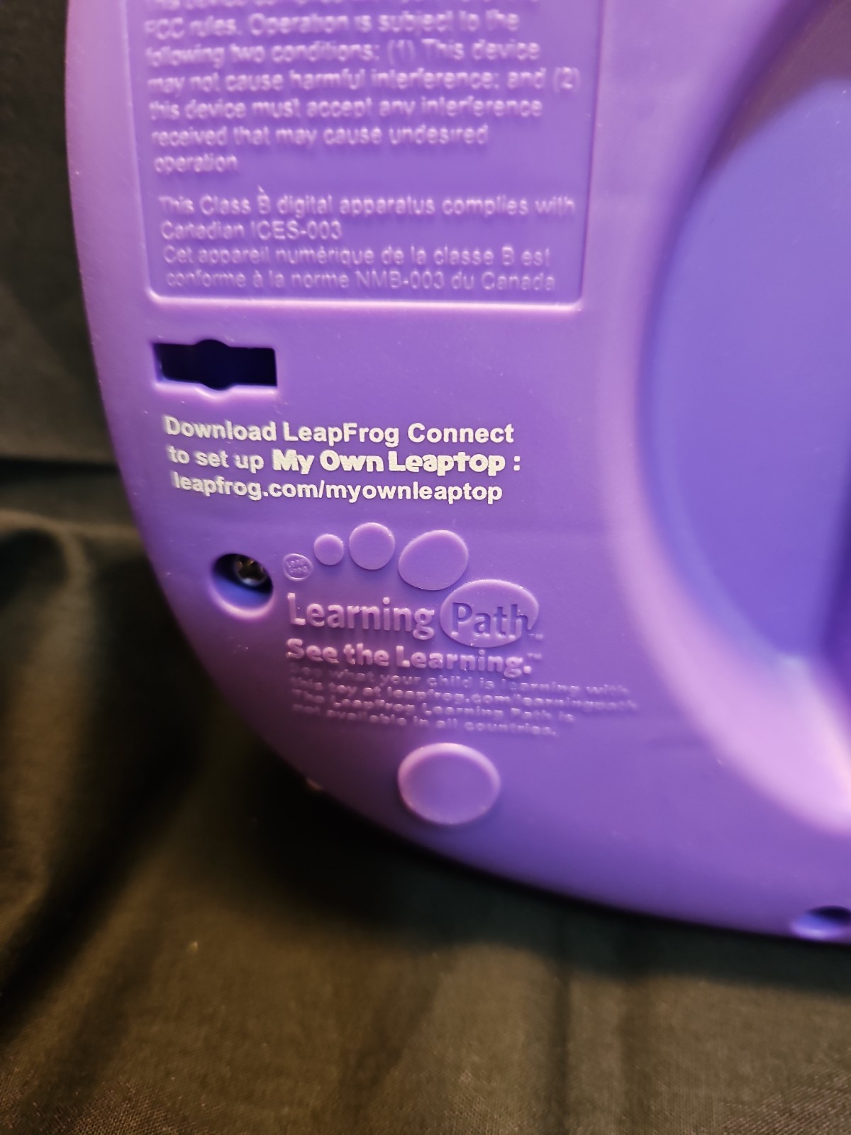 Gently Used Leap Frog My Own Leaptop Laptop Purple Pink Works Tested
