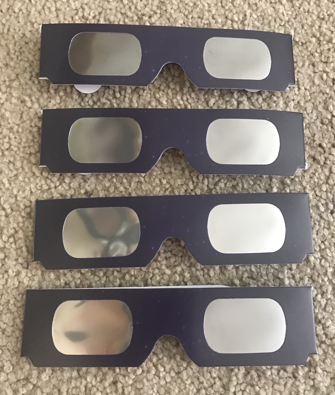 (4) Solar Eclipse Glasses – ISO & CE Certified – Certified ISO 12312-2